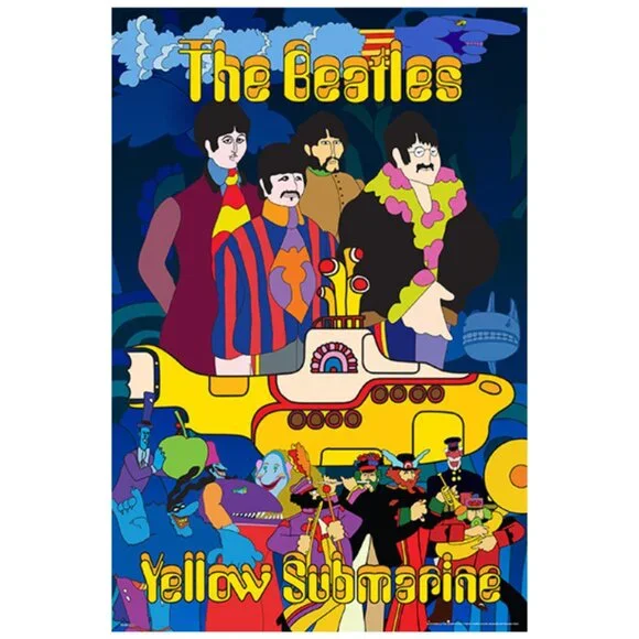 The Beatles Yellow Submarine 24 X 36 LARGE Poster New - Picture 2 of 10